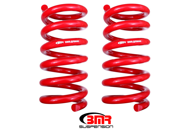 Ford Mustang Lowering Springs - Rear - BMR Suspension - Handling Version - Red - `15-`23 Ford Mustang Lowering Springs - Rear - BMR Suspension - Handling Version - Red - `15-`23